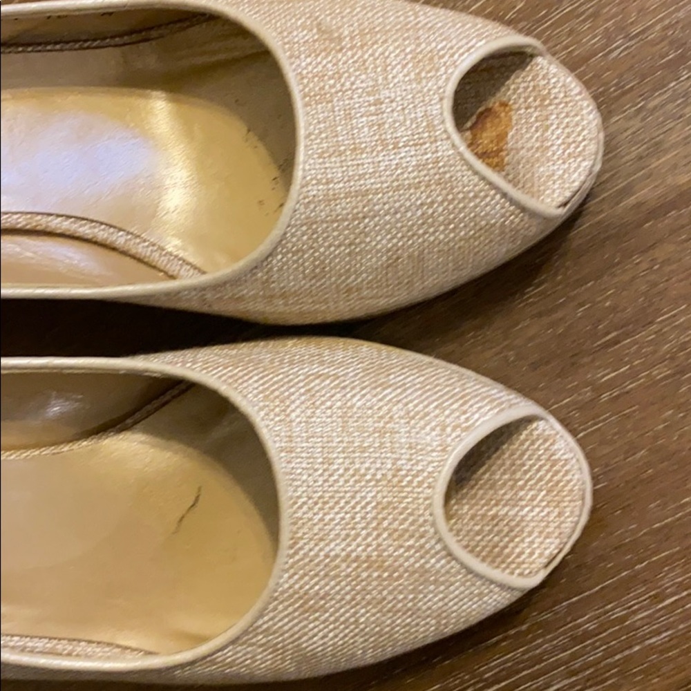 Stuart Weitzman Worn Once Wedge Linen Type - image 6